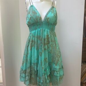 Arden B Mini fit & flare dress - unique metal straps